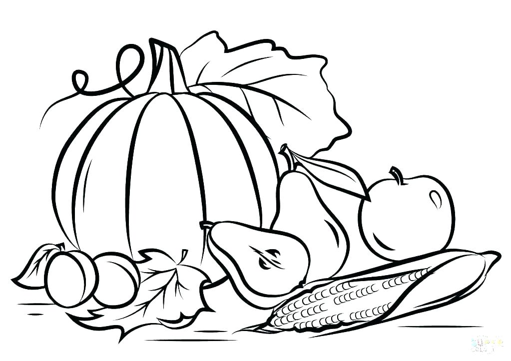 1023x723 Pumpkin Color Pages