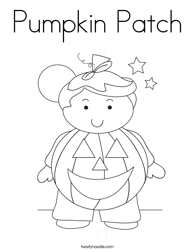 685x886 Pumpkin Patch Coloring Page