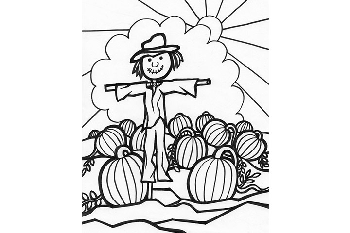 720x480 Pumpkin Patch Coloring Pages