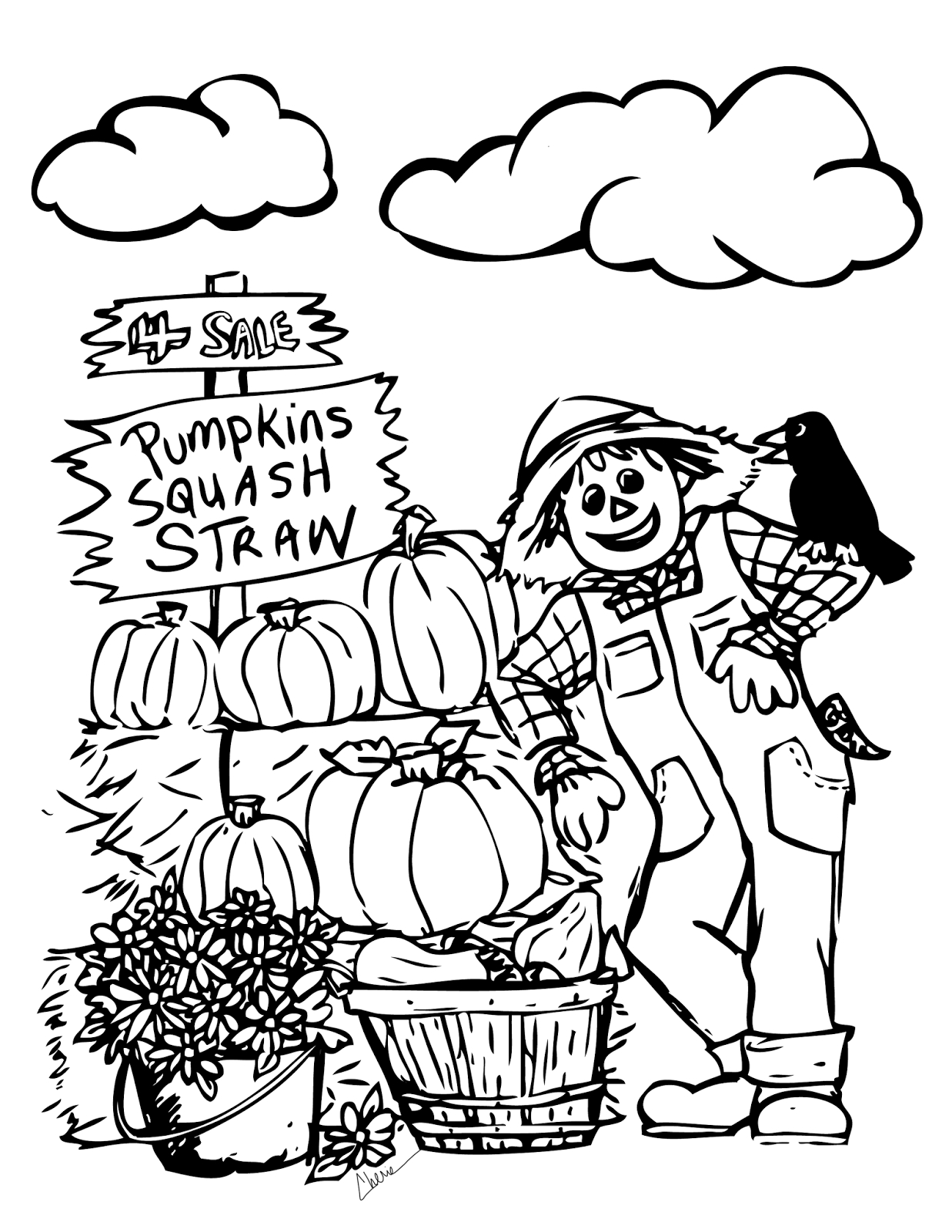 1237x1600 Pumpkin Patch Coloring Pages Collection Free Coloring Pages Download