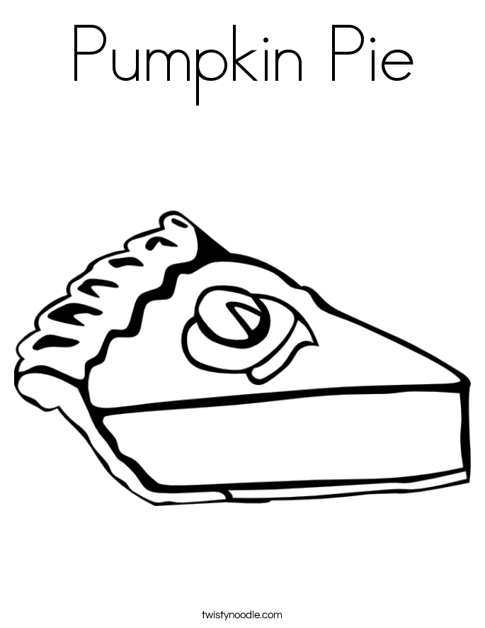 685x886 Pumpkin Pie Coloring Page