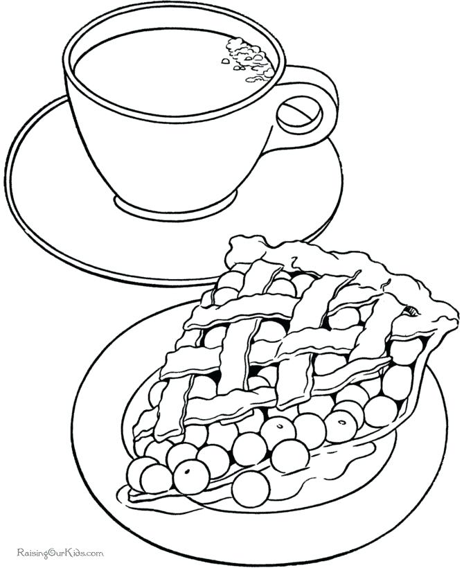 670x820 Coloring Pages Of Pumpkin Pie Pumpkin Pie Coloring Page