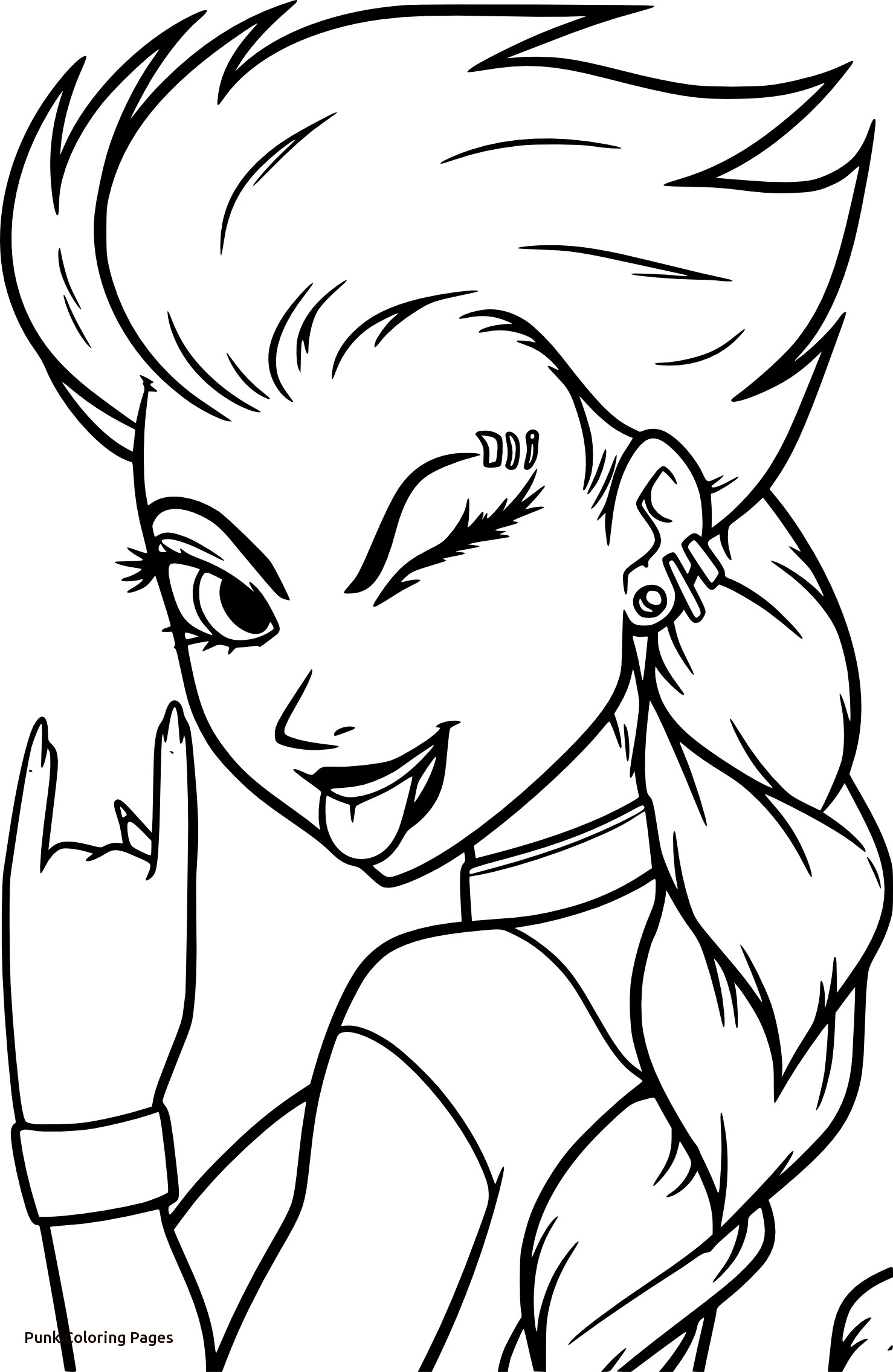 1478x2271 Punk Coloring Pages