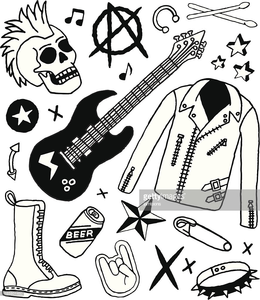 886x1024 Punk R Good Punk Rock Coloring Book