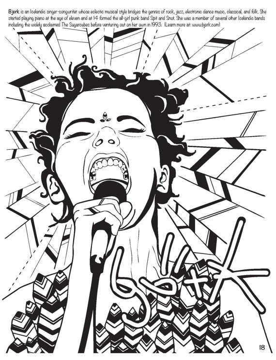 570x743 Punk Rock Activity Book Popular Punk Rock Coloring Book