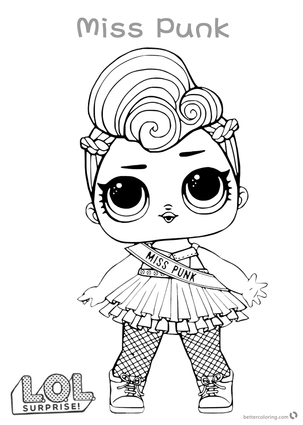 1000x1400 Colorful Punk Rock Coloring Pages Illustration