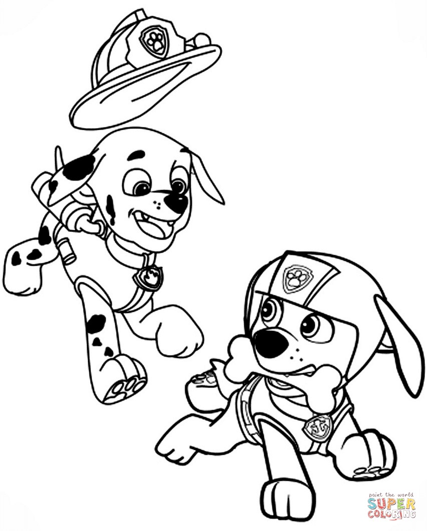 853x1059 Coloring Pages Paw Patrol Marshall Copy Paw Patrol Coloring Pages