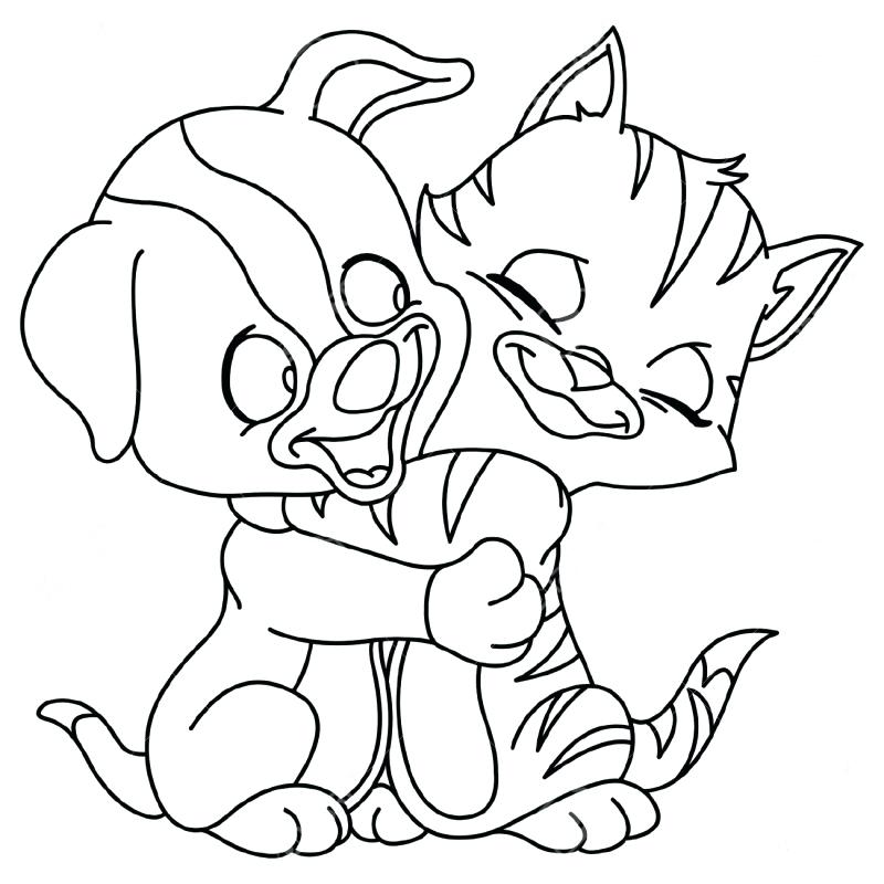 800x800 Excelente Coloring Pages Kittens And Puppies Festooning