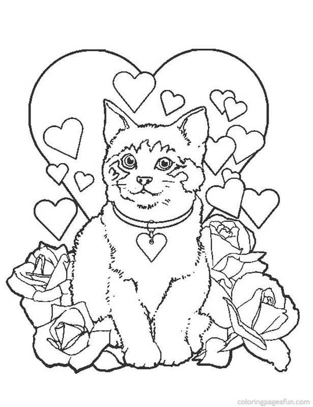 615x800 Cute Kitten Coloring Pages Elegant Kitten And Puppy Coloring Pages