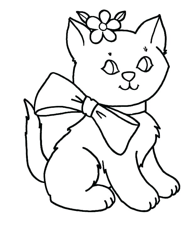 600x734 Cat And Kitten Coloring Pages Kittens Coloring Pages Coloring