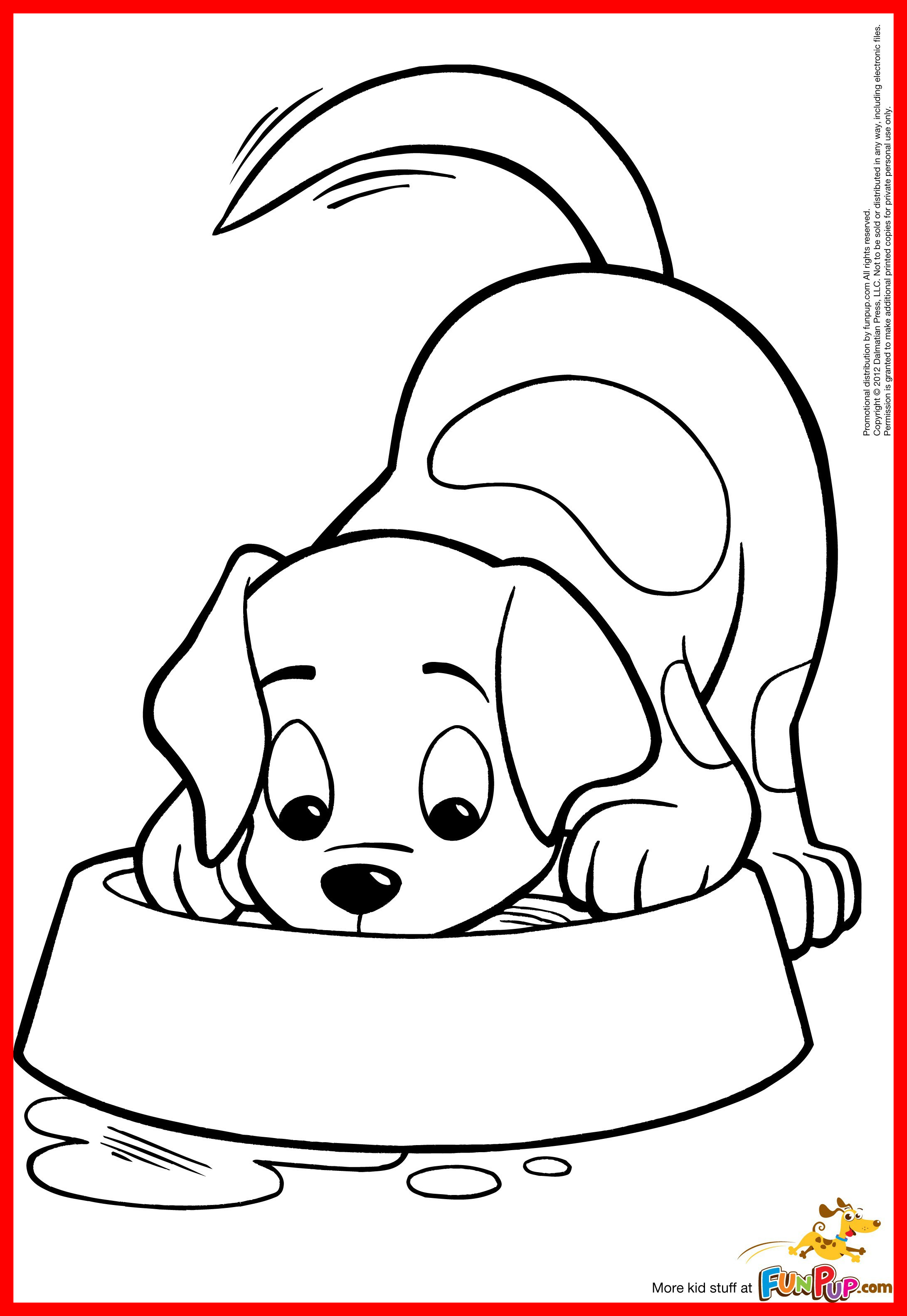 2182x3165 Cute Puppy And Kitten Coloring Pages