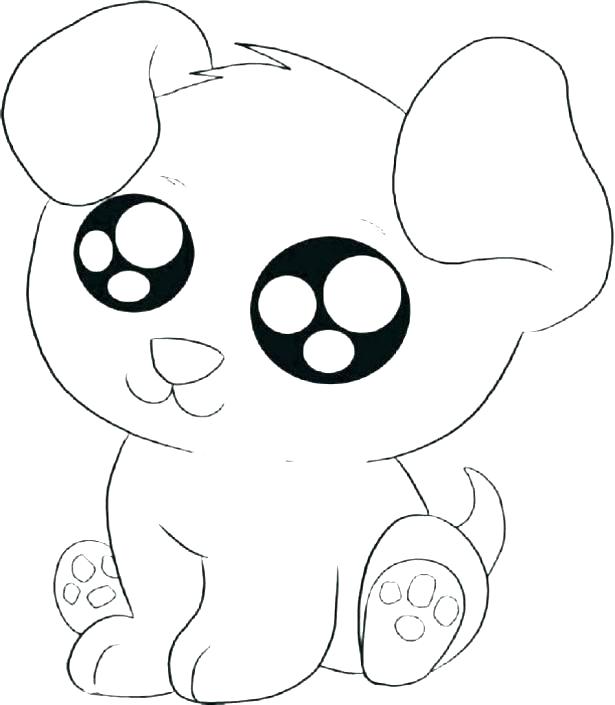 615x705 Cute Cartoon Puppy Coloring Pages