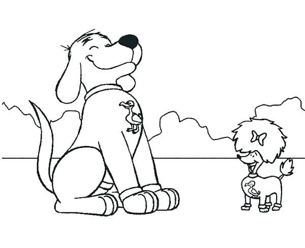 600x489 Clifford Coloring Page Coloring Pages Coloring Pages The Big Red