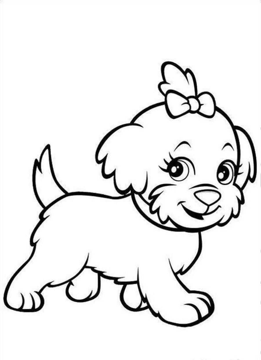900x1240 Puppy Coloring Pages The Sun Flower Pages