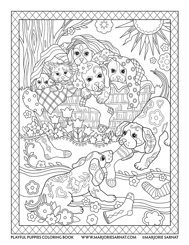 618x800 Playful Puppies Marjorie Sarnat Design Amp Illustration