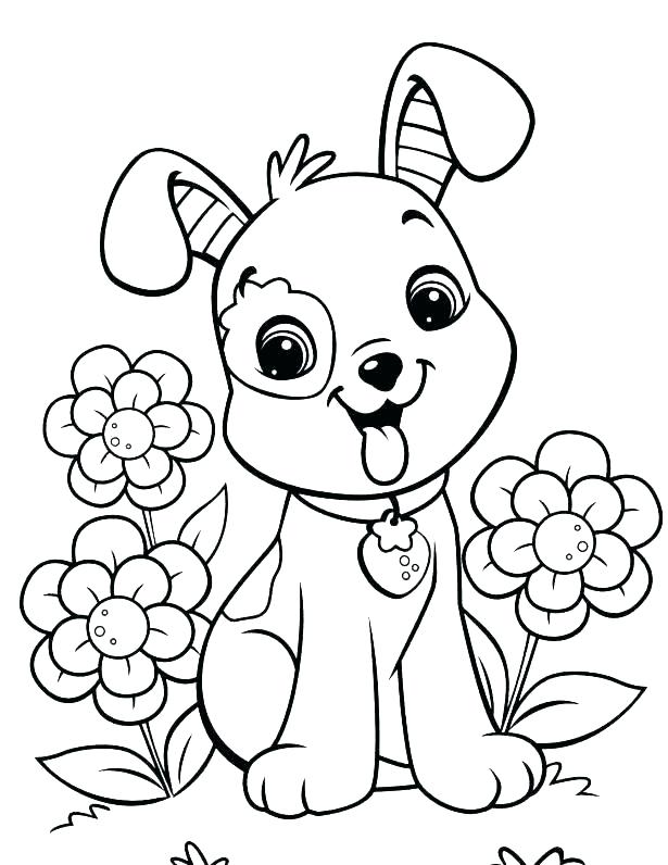 615x796 Puppy And Kitty Coloring Pages Adult Coloring Pages Puppies