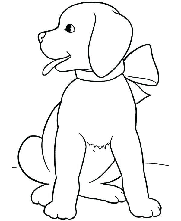 600x734 Puppies Coloring Page Coloring Page Of A Puppy Coloring Pages
