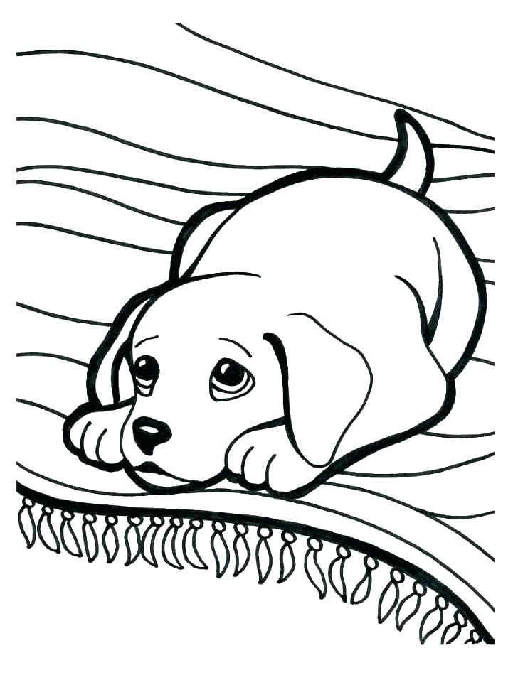 728x950 Printable Puppy Coloring Pages
