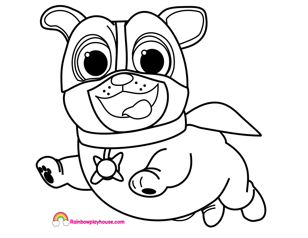 990x765 Fine Design Puppy Dog Pals Coloring Pages Captain Printable Page