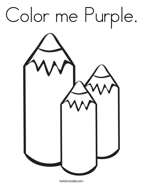 468x605 Color Me Purple Coloring Page