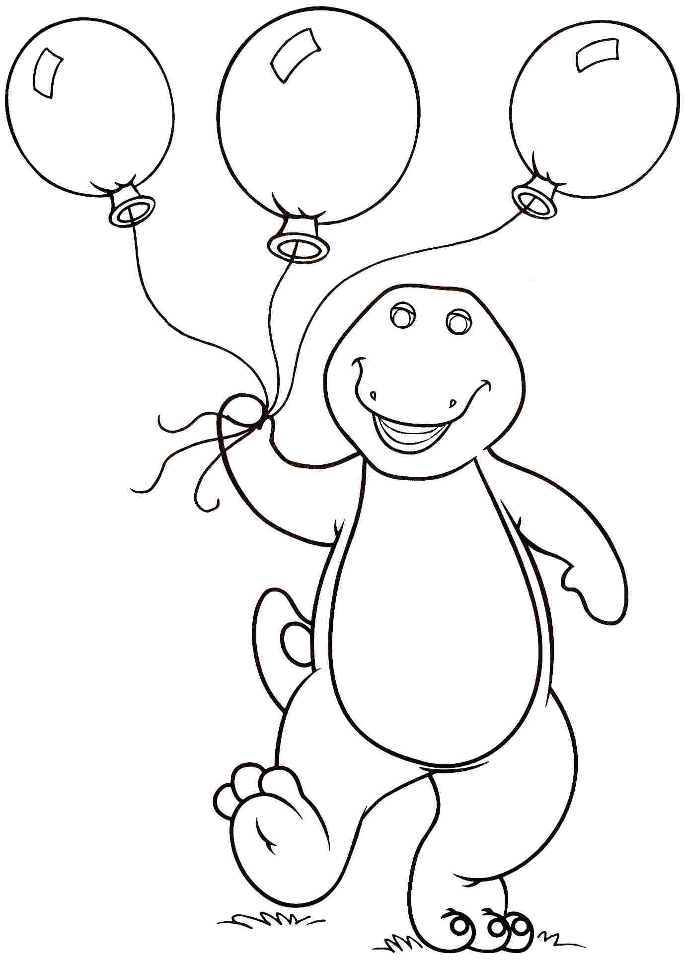 1381x1937 Barney Coloring Pages For Preschoolers 360coloringpages
