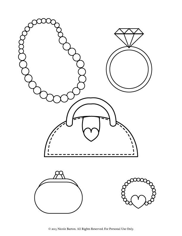 Purse Coloring Page