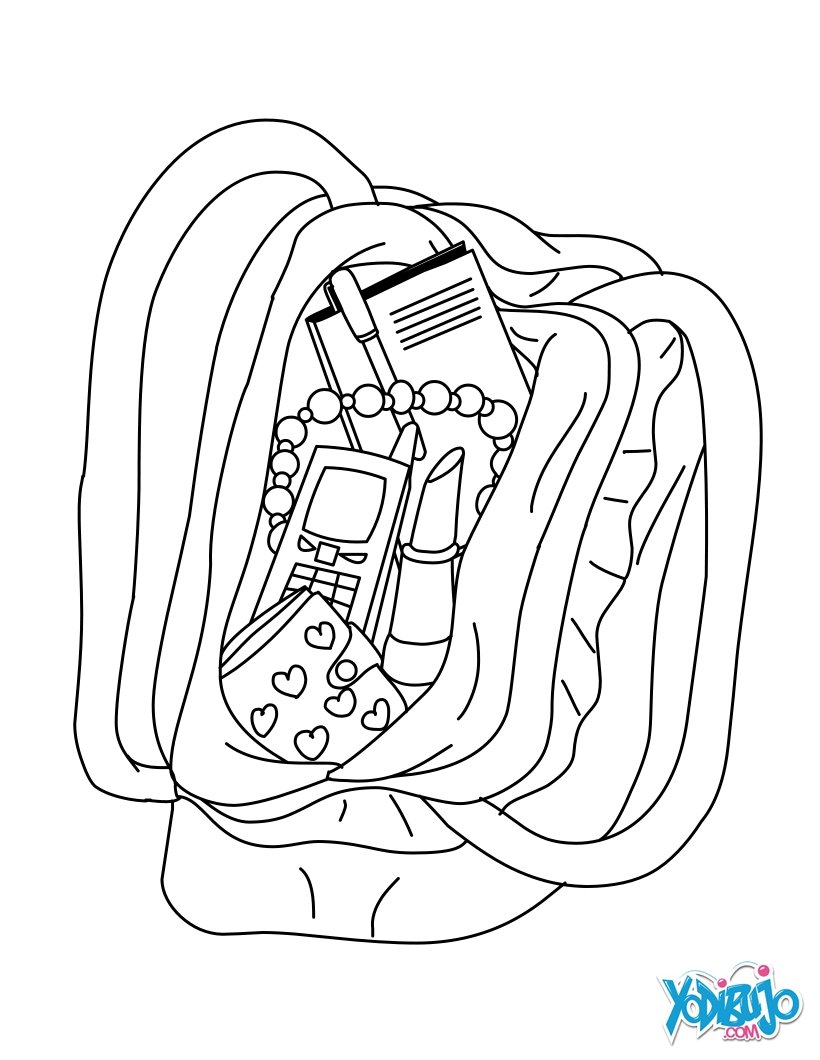 820x1060 Mom's Purse Coloring Pages