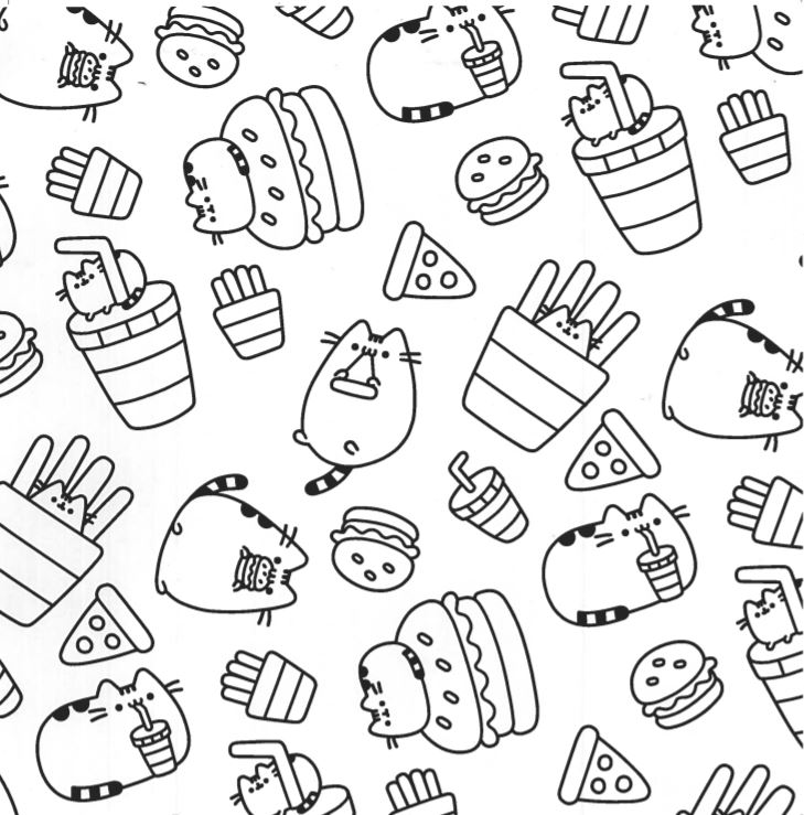 729x739 Manificent Design Pusheen Coloring Book Calling All Lovers Now She