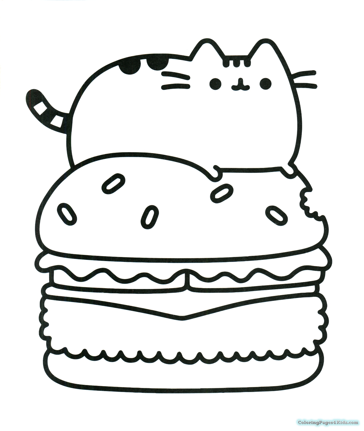 1248x1481 Pusheen The Cat Coloring Pages To Print Coloring For Kids 2018