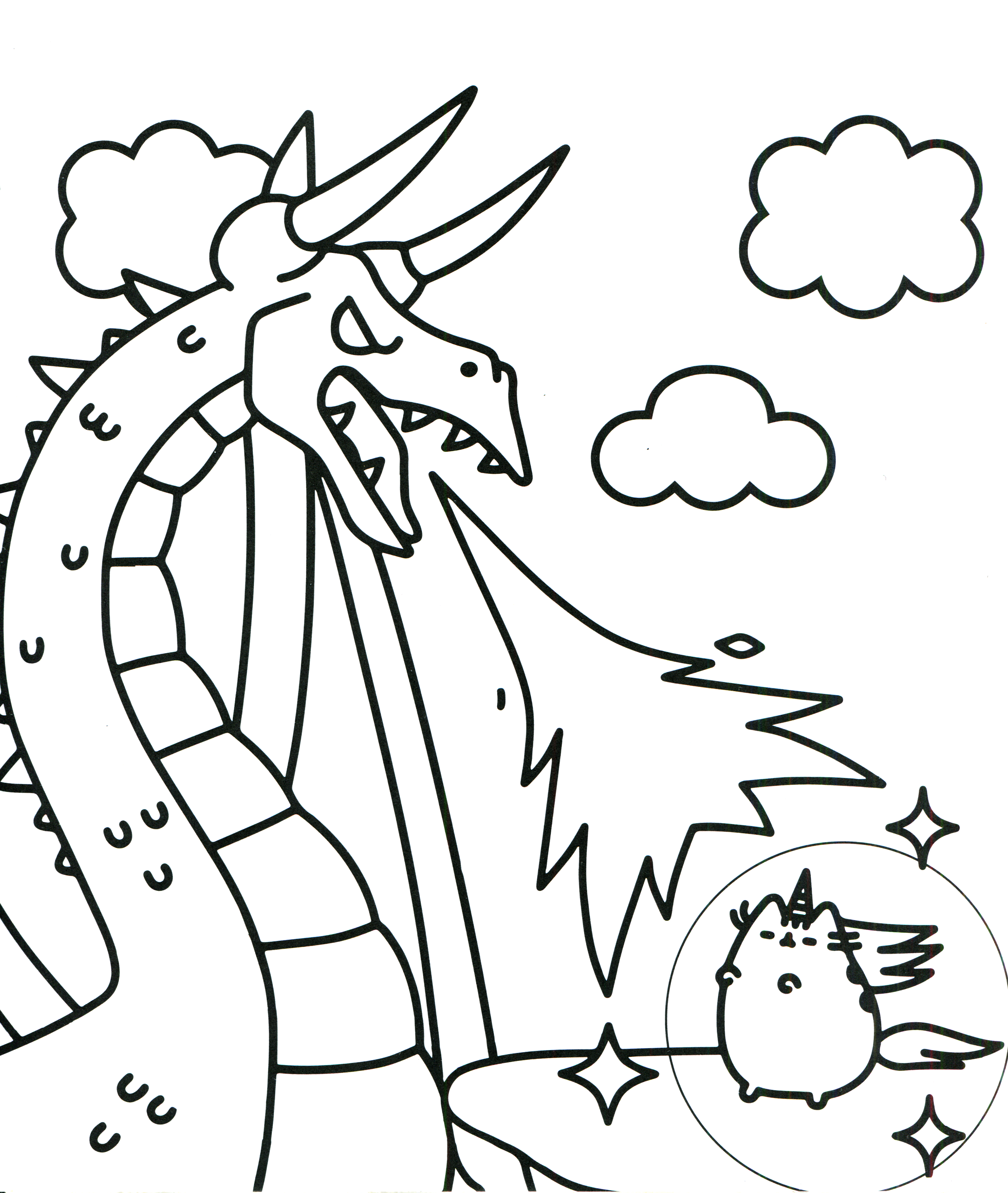 2520x2981 Coloring Pusheen Cat Coloring Pages In Conjunction With Pusheen