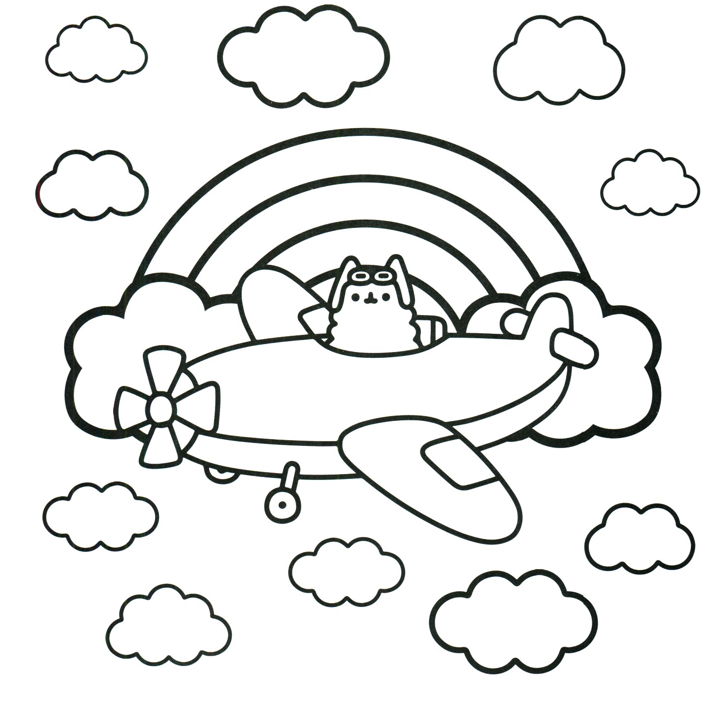 1430x1424 Coloring Pages Pusheen New Pusheen Coloring Pages Best Friends