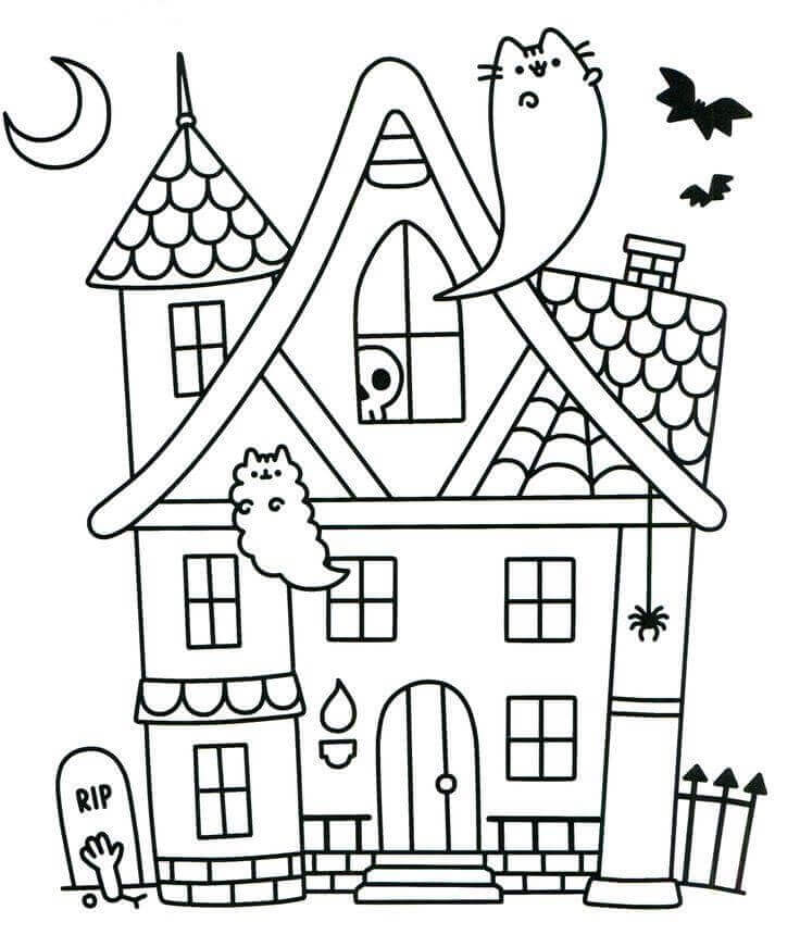 Pusheen Coloring Pages Printable