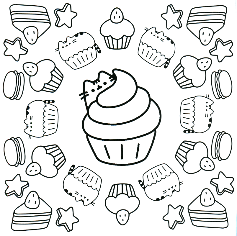 803x800 20 Free Pusheen Coloring Pages To Print