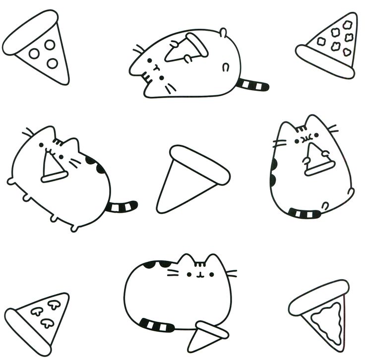 Pusheen Unicorn Coloring Pages