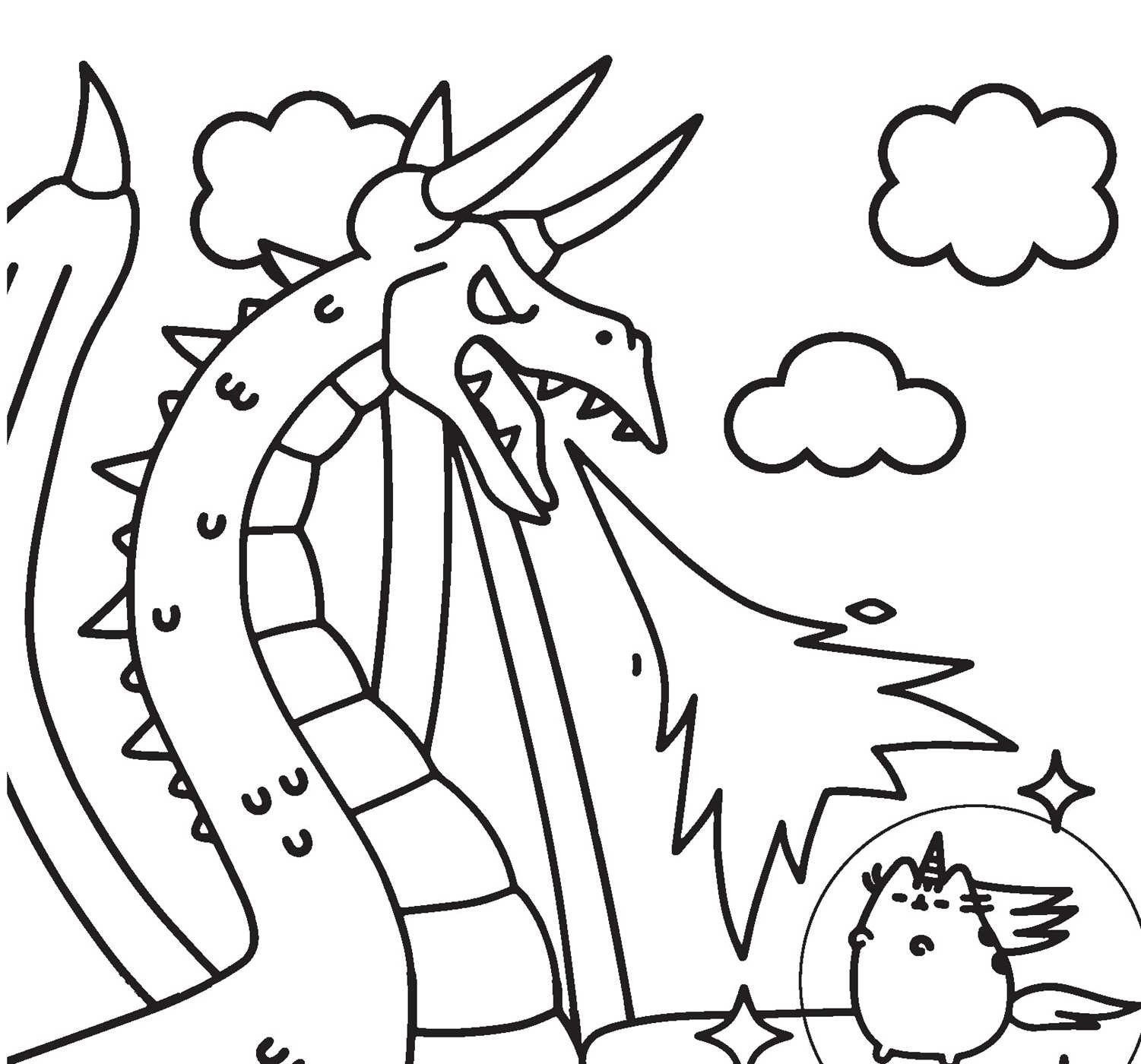 1501x1400 Pusheen Unicorn Coloring Pages