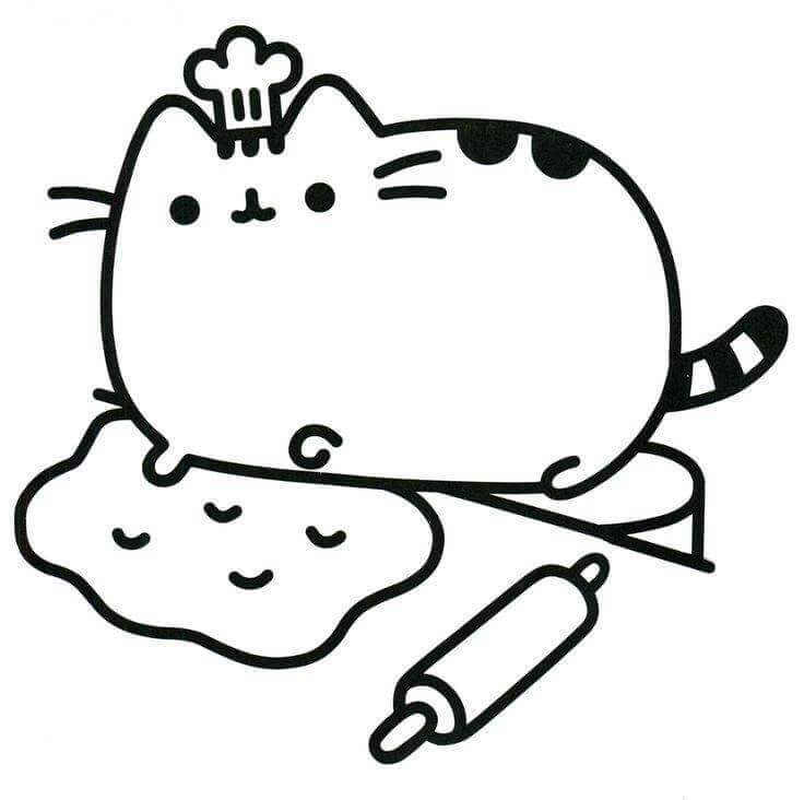 736x732 Pusheen Unicorn Coloring Sheets