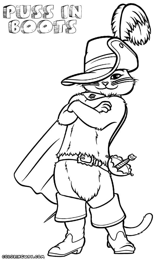 Puss In Boots Coloring Pages