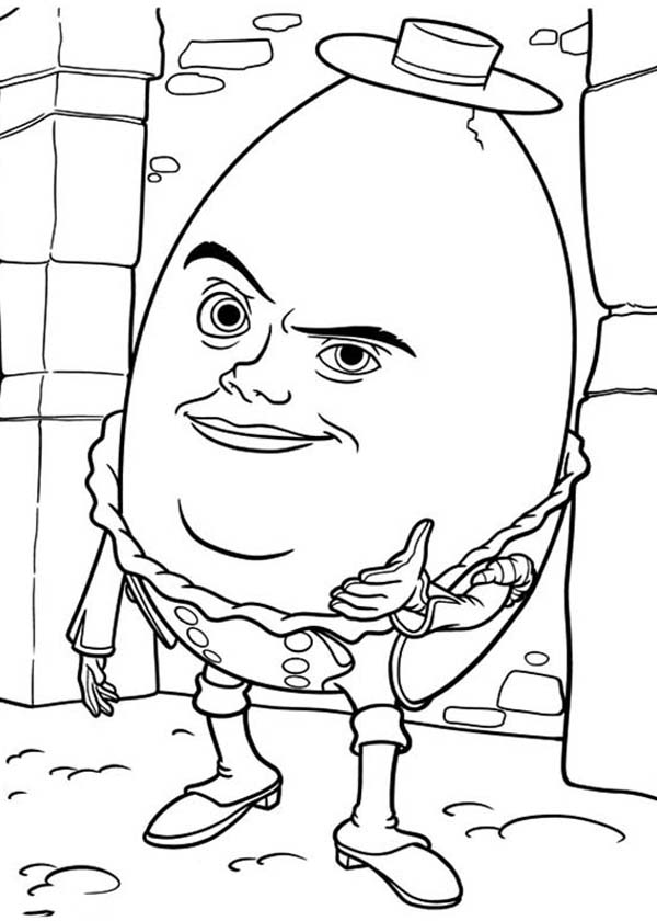 600x840 Humpty Dumpty Character From Puss In Boots Coloring Pages Batch