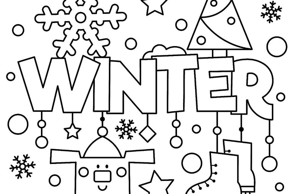 960x640 Winter Puzzle Amp Coloring Pages Printable Winter Themed Activity