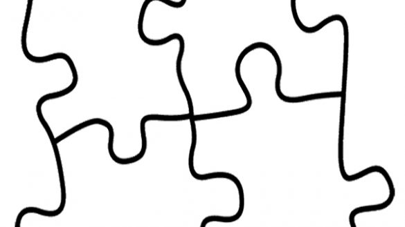 585x329 Puzzle Piece Coloring Page Coloring Page Sporturka Autism Puzzle