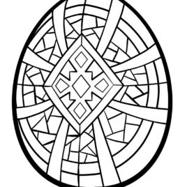 268x268 Pysanky Egg Coloring Page Kids Drawing And Coloring Pages