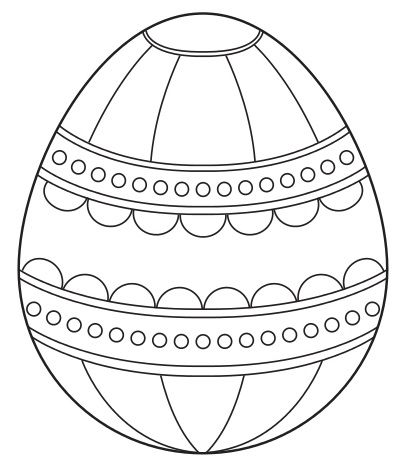 400x474 Easter Egg Coloring Pages