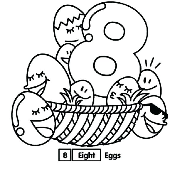 600x600 Pysanky Eggs Coloring Pages Printable Coloring Learn Number 8