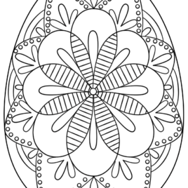 268x268 Ukrainian Easter Egg Coloring Pages Httpwwwpapereggs Pysanky
