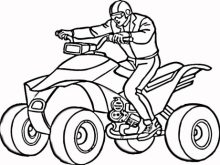 220x165 Quad Bike Coloring Pages Free Resume