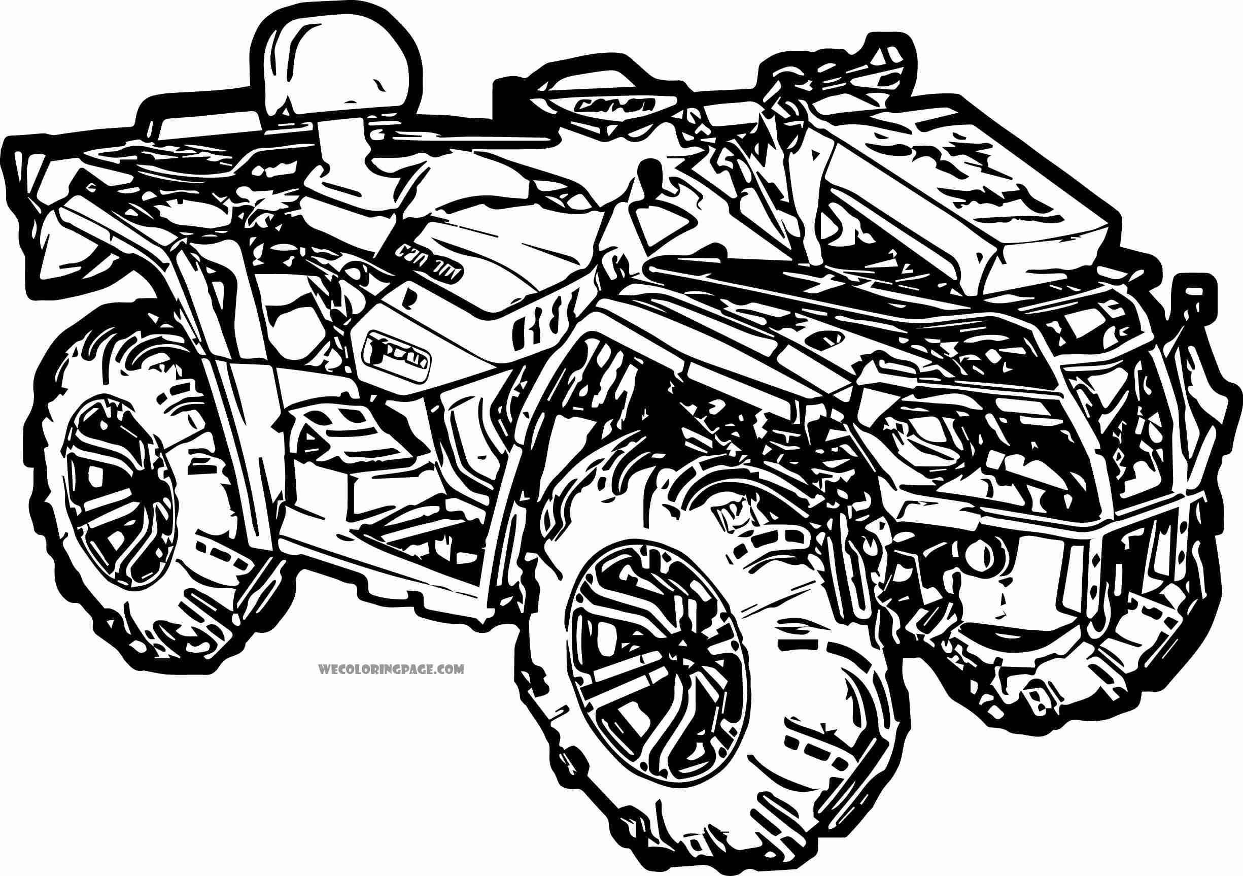 2450x1726 Quad Coloring Pages Ripping Four Wheelers Olegratiy