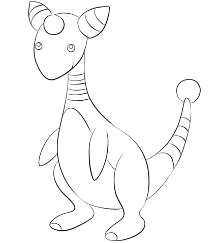 427x480 Click To See Printable Version Of Ampharos Coloring Page Lineart