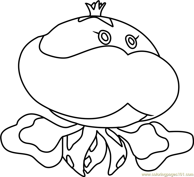 800x731 Jellicent Pokemon Coloring Page