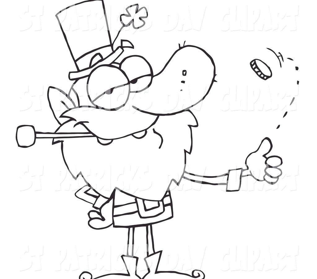 1024x900 Coloring Pages ~ Leprechaun Coloring Page Awesome Quarter Coin