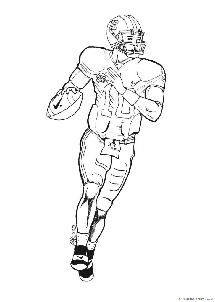 Quarterback Coloring Pages